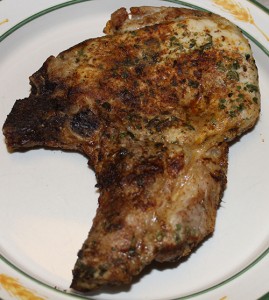 clean eating chilied pork chops