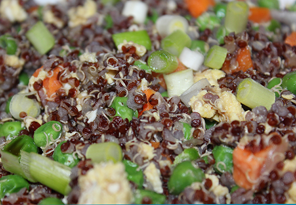 clean eating quinoa fried rice
